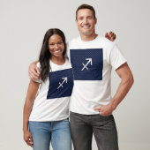T-shirt Symbole zodiaque Sagittarius Impression en fibre d (Unisexe)