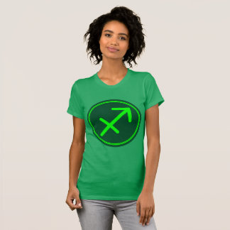 T-shirt Symbole zodiaque Sagittarius Mélange vert