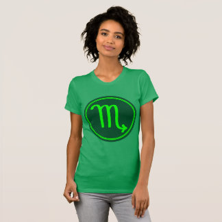 T-shirt Symbole zodiaque Scorpio Mélange vert