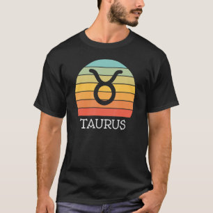 T-shirt SYMBOLE Zodiaque Taurus Astrologie Vintage Horo d'