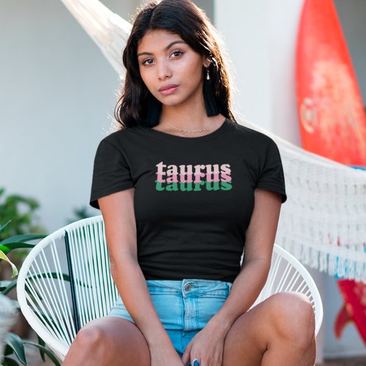 T-shirt SYMBOLE Zodiaque Taurus | Couleur d'alimentation v