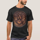 T-shirt Symboles archaïques maçonniques anciens Sun Moon A (Devant)