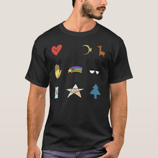 T-shirt Symboles de ciphre de Gravity Falls Classic T-shir (Devant)