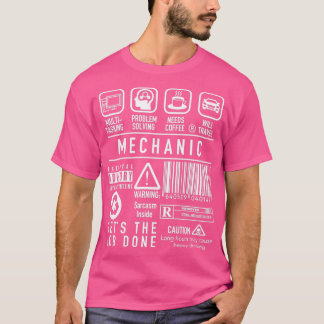 T-shirt Symboles de définition mécanique drôle