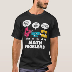 T-shirt Symboles de problèmes de mathématiques Prof de mat