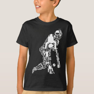 T-shirt Symboles de sport de cricket joueur de cricket