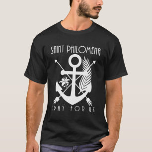 T-shirt Symboles de St Philomena Filles catholiques Saints