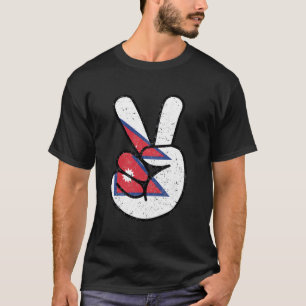 T-shirt Symboles du drapeau du Népal - Symboles de paix -