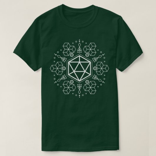 T-shirt Symboles géométriques de l'alchimie Table polyédri (Design devant)