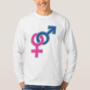 T-shirt Symboles jumelés masculins féminins