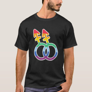 T-shirt Symboles Lgbtq Gay Rights Fière Fierté Arc-en-ciel