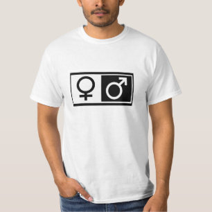 T-shirt Symboles masculins femelles