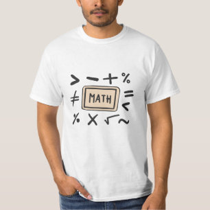 T-shirt Symboles mathématiques pour les élèves et les pare