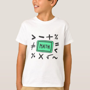 T-shirt Symboles mathématiques pour les élèves et les pare