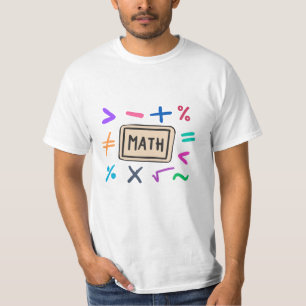 T-shirt Symboles mathématiques pour les élèves et les pare