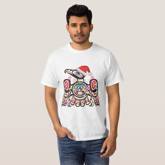 T-shirt Symbolisme Thunderbird Haida Orament Cibler Christ (Devant entier)