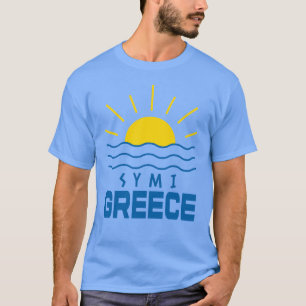 T-shirt Symi Greece Sunshine And Sea Blue