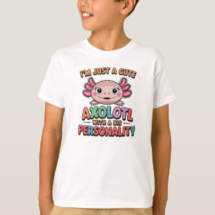 T-shirt Sympa Axolotl drôle dicton design coloré cadeau