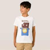 T-shirt Sympa chocolat chocolat bonbon bar personnage de d (Devant entier)