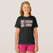 T-shirt Sympa Conception "Love Life". Commandez dès mainte (Devant entier)