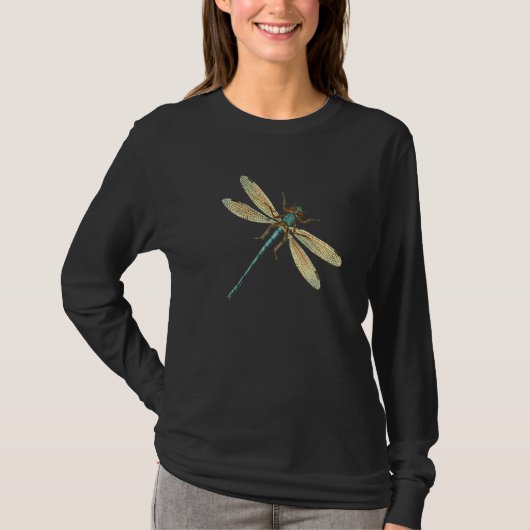 T-shirt Sympa Dragonfly Wings Illustration de libellule an (Devant)
