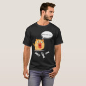 T-shirt Sympa et grasse chatte stupide (Devant entier)