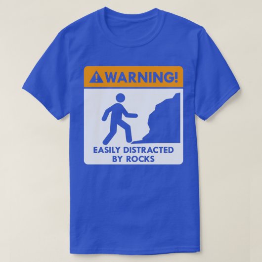 T-shirt Sympa Geologistes Chemise Avertissement Signal Géo (Design devant)