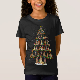 T-Shirt Sympa German Shepherd chien Noël Arbre décoration 
