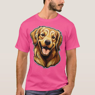 T-shirt Sympa Golden Retriever Chiens Funny Golden Retriev