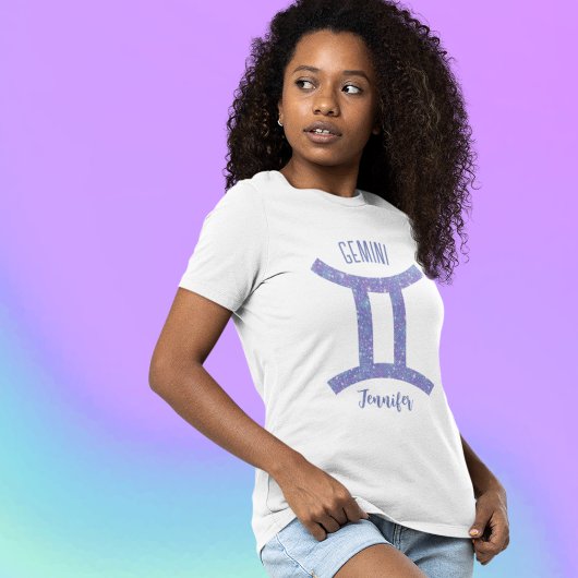 T-shirt Sympathique Gemini Astrologie Sign Custom Annivers
