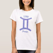 T-shirt Sympathique Gemini Astrologie Sign Custom Annivers (Devant)