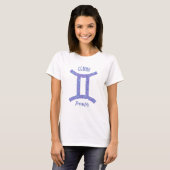 T-shirt Sympathique Gemini Astrologie Sign Custom Annivers (Devant entier)