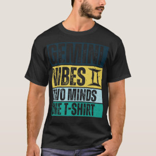 T-shirt Sympathique Gemini Zodiac Sign Gemini Vibes deux e