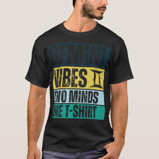 T-shirt Sympathique Gemini Zodiac Sign Gemini Vibes deux e