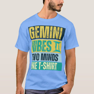 T-shirt Sympathique Gemini Zodiac Sign Gemini Vibes deux e