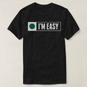 T-shirt Sympathique Im Easy Snowboard Ski Mountain Sign Re (Design devant)