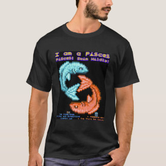 T-shirt Sympathique Poissons Astrologiques Signe Avec Drôl
