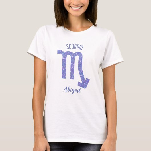 T-shirt Sympathique Scorpio Astrologie Signal Personnalisé (Devant)