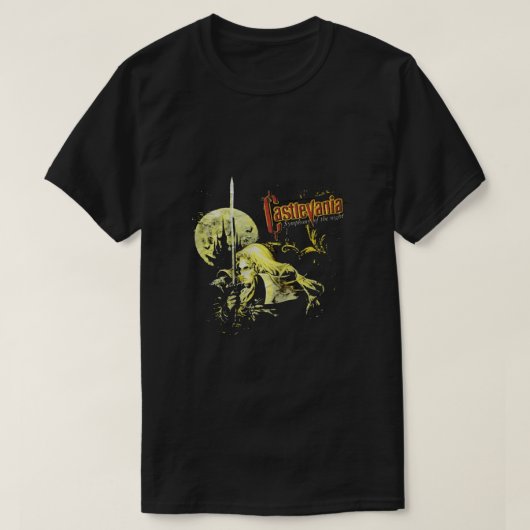 T-shirt Symphonie de la nuit Alucard Castlevania Game Fun (Design devant)