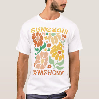 T-shirt Symphonie de rayon de soleil – Éclat floral radieu