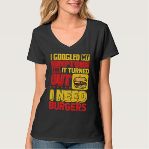 T-shirt Symptômes de Burger au Fromage Grillé  Burger de F