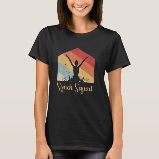 T-shirt Synchroniser l'équipe Synch Retro Vintage (Devant)