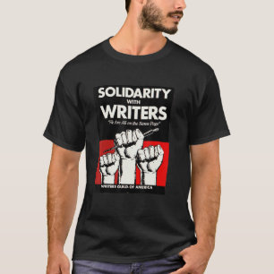 T-shirt Syndicat Des écrivains D'Amérique En Grève Contre