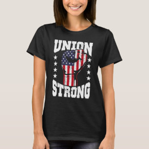 T-shirt Syndicat Fête Du Travail Forte Femmes Et Hommes Jo