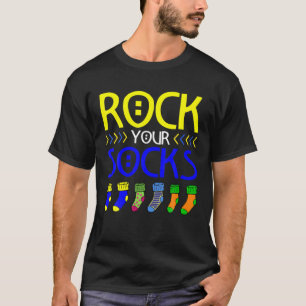 T-shirt Syndrome de Down Rock Your Socks World Down Syndro