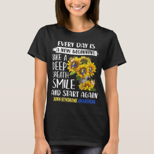 T-shirt syndrome de down sensibilisation papillon de tourn