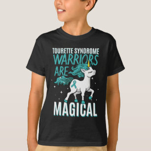 T-shirt Syndrome de la Tourette Unicorne magique Turquoise