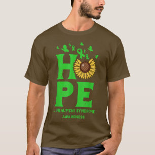 T-shirt Syndrome de Li Fraumeni Green Hope Tournesol Vinta