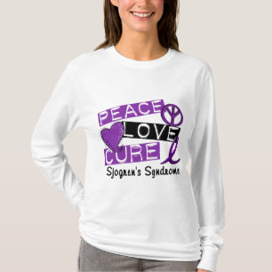 T-shirt Syndrome de Sjogren de traitement d'amour de paix