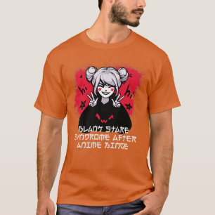 T-shirt Syndrome de Stare Noir Après Anime Binge Japonais